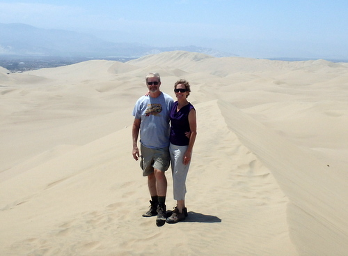 Sand Surfing the Dunes of Huaca China, Peru.